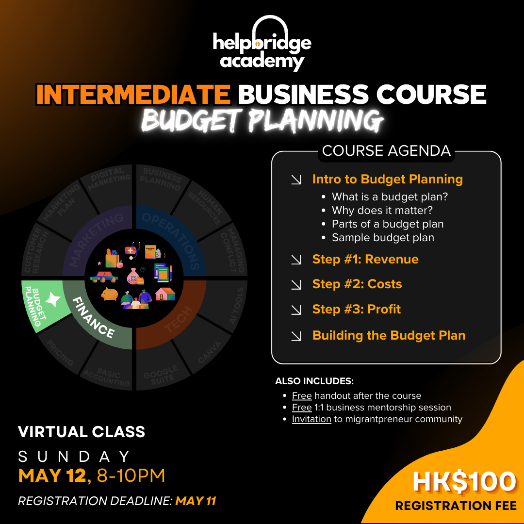 Budget Planning (Intermediate Course) - Sunday, May 12 @ 8PM